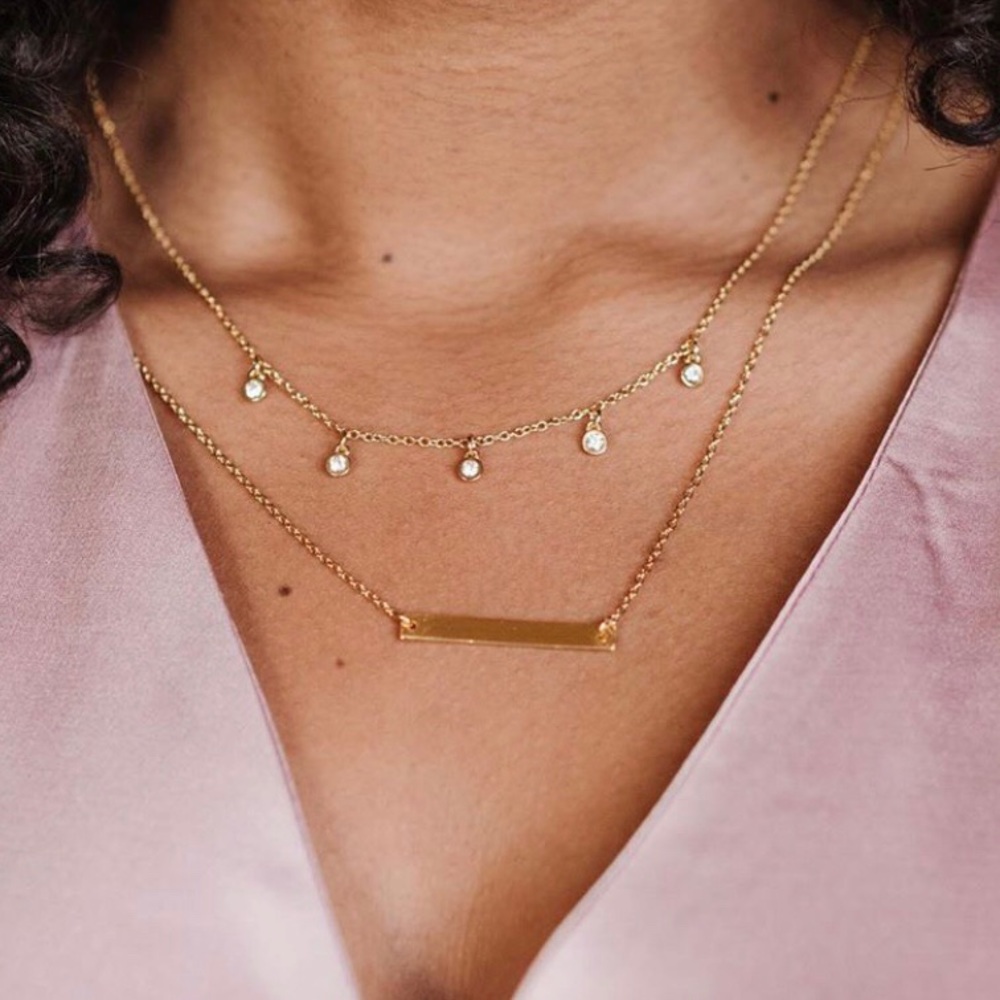 Causebox bundle Layered Gem Necklace + eye cream